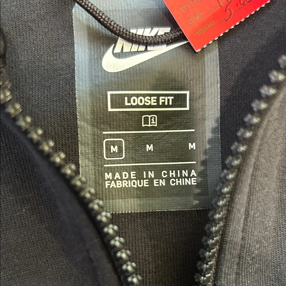 Nike Black Hooded Full-Zip Jacket !! Medium